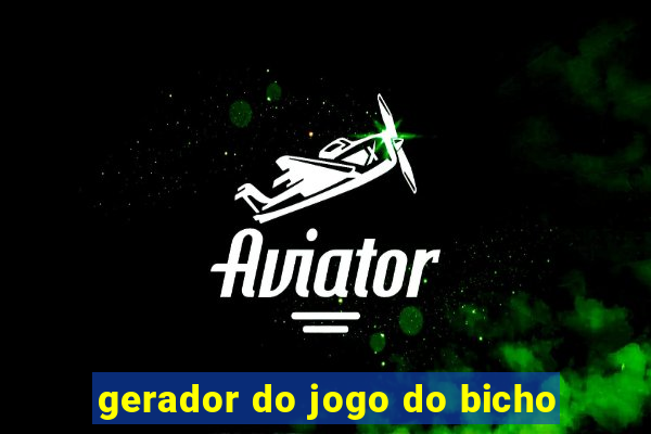 gerador do jogo do bicho